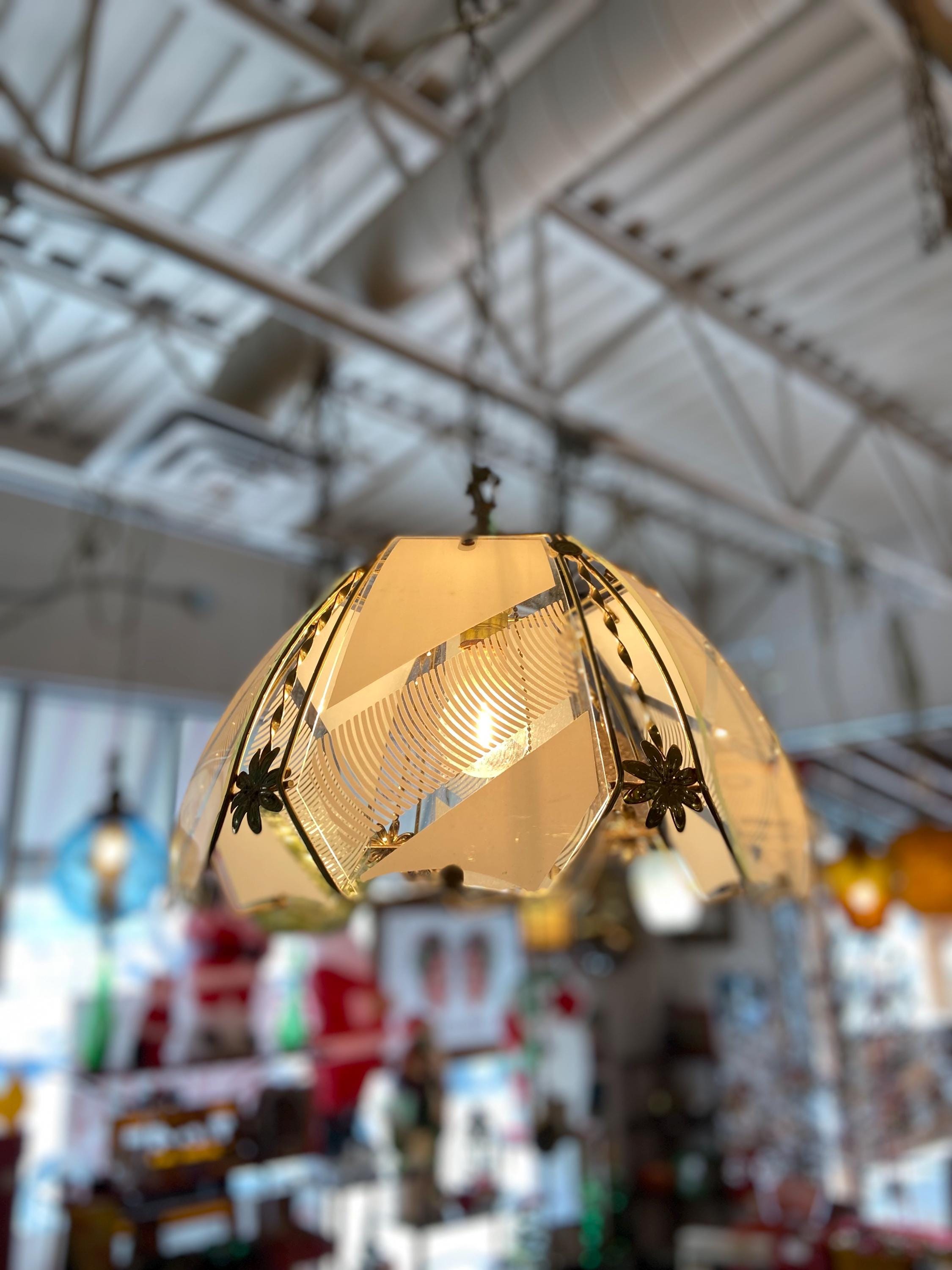 80s Hanging Lamp - Etsy