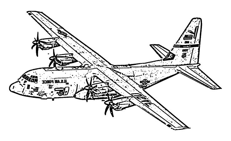 Hercules C130 Cutaway Lockheed Dimensions Manuals Airwingmedia Sketch