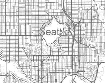 North Seattle Vector SVG Map