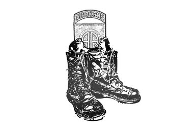 Buty spadochroniarza 82nd Airborne Digital SVG File
