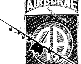 82ND Airborne Patch and C130