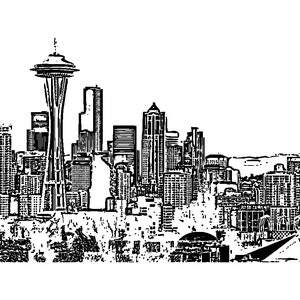 Seattle Washington SVG Datei