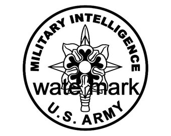 Military Intelligence Patch SVG File