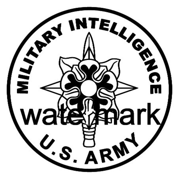 Military Intelligence Patch SVG File