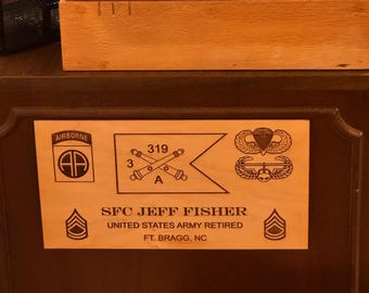 Military Award Plaque Made to Order 14.75" x 7.75"