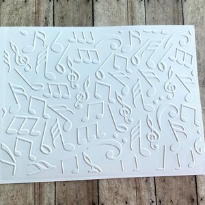 Musical Note Die Cut Embellishment Kit, Embossed Paper - Etsy