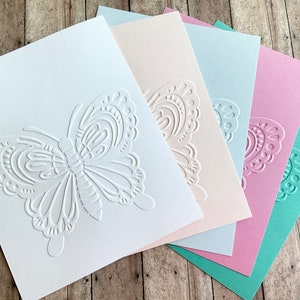 Schmetterlings-Prägepapier, strukturierte Kartenvorderseiten, Frühlingskarton-Blätter, Scrapbooking, Kartenherstellungs-Hintergrunddekoration, Pastellfarben-Packung