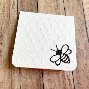 Honingraat minikaartjes met bij, bulkkaarten voor kleine bedrijven, bedankt, tipenveloppen, lunchboxnotities, geschenkverpakkingen, handgemaakte tags