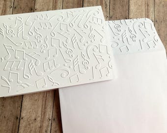 Feel the Music Embossed Notecards (4)