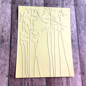 Papier cartonné gaufré Fleurs douces, Feuilles A2 gaufrées, Rectos de cartes texturés, Feuilles de papier cartonné gaufré, dessus de carte, Scrapbooking, Fait main
