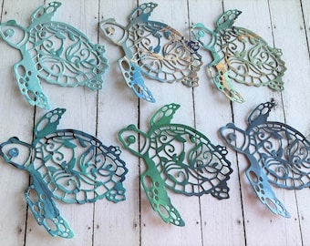 Sea Turtle Paper Die Cuts, Paper Craft Supplies
