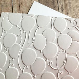 Balloon Release Embossed on 80lb Card stock (8)