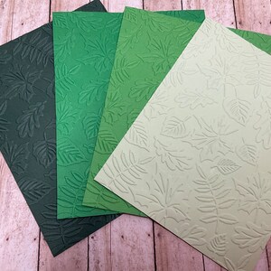Cartulina en relieve de hojas que caen, hojas A2 de otoño, frentes de tarjetas texturizadas, suministros de fabricación de tarjetas de bricolaje hechos a mano, álbumes de recortes, diario basura
