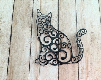 Cat Filigree Die Cuts, Scrapbooking Embellishments