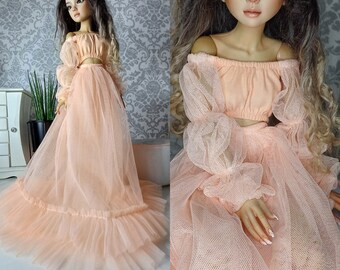 Ser top + skirt  for bjd doll msd size