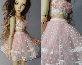 Lace skirt  for bjd doll msd size