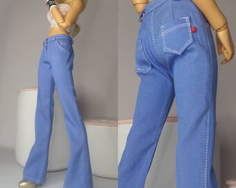 Jeans bells pants with pockets Clothes for  bjd msd 1/4 minifee ABL only