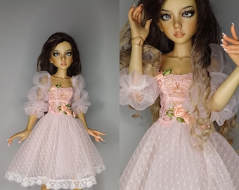Lace dress for bjd doll msd size