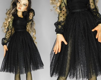 Tiulle skirt for bjd doll msd size