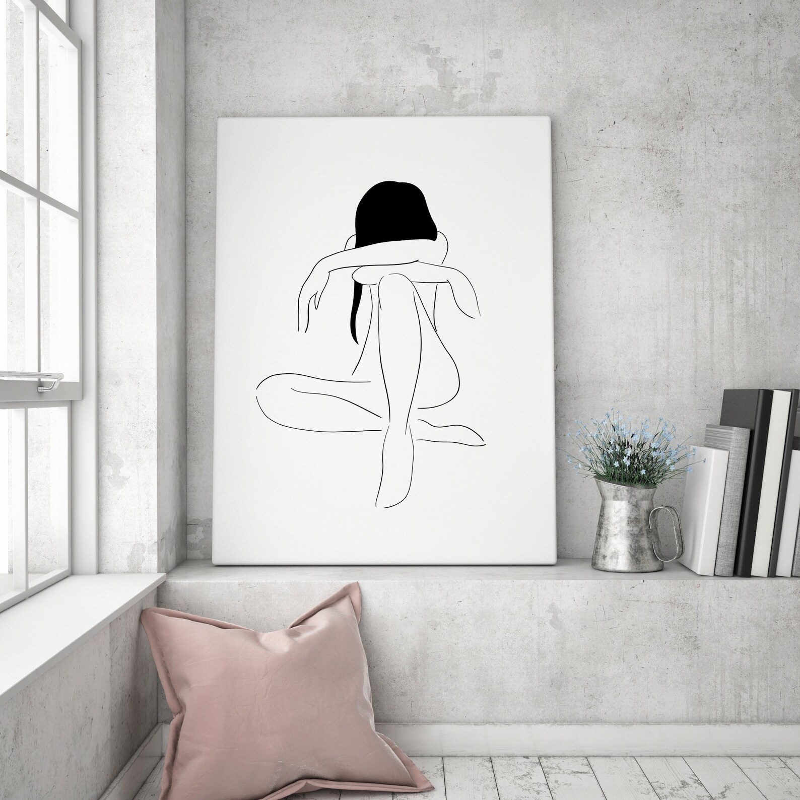 Silhouette Print wall art Print Poster Wall Art stampabile | Etsy