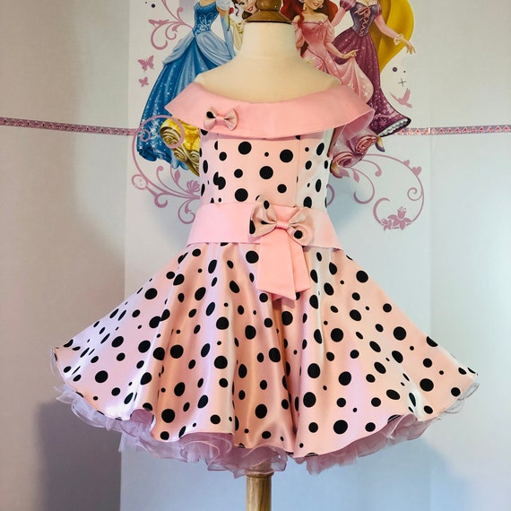 light pink polka dot dress