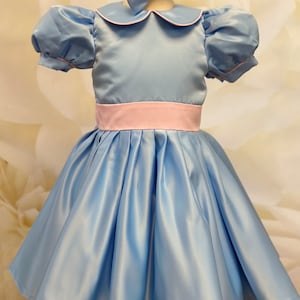 Pink pageant dress Baby blue flower girls dress Custom Pageant outfit Cocktail dress Interview girls dress Party Holiday Homecoming dress