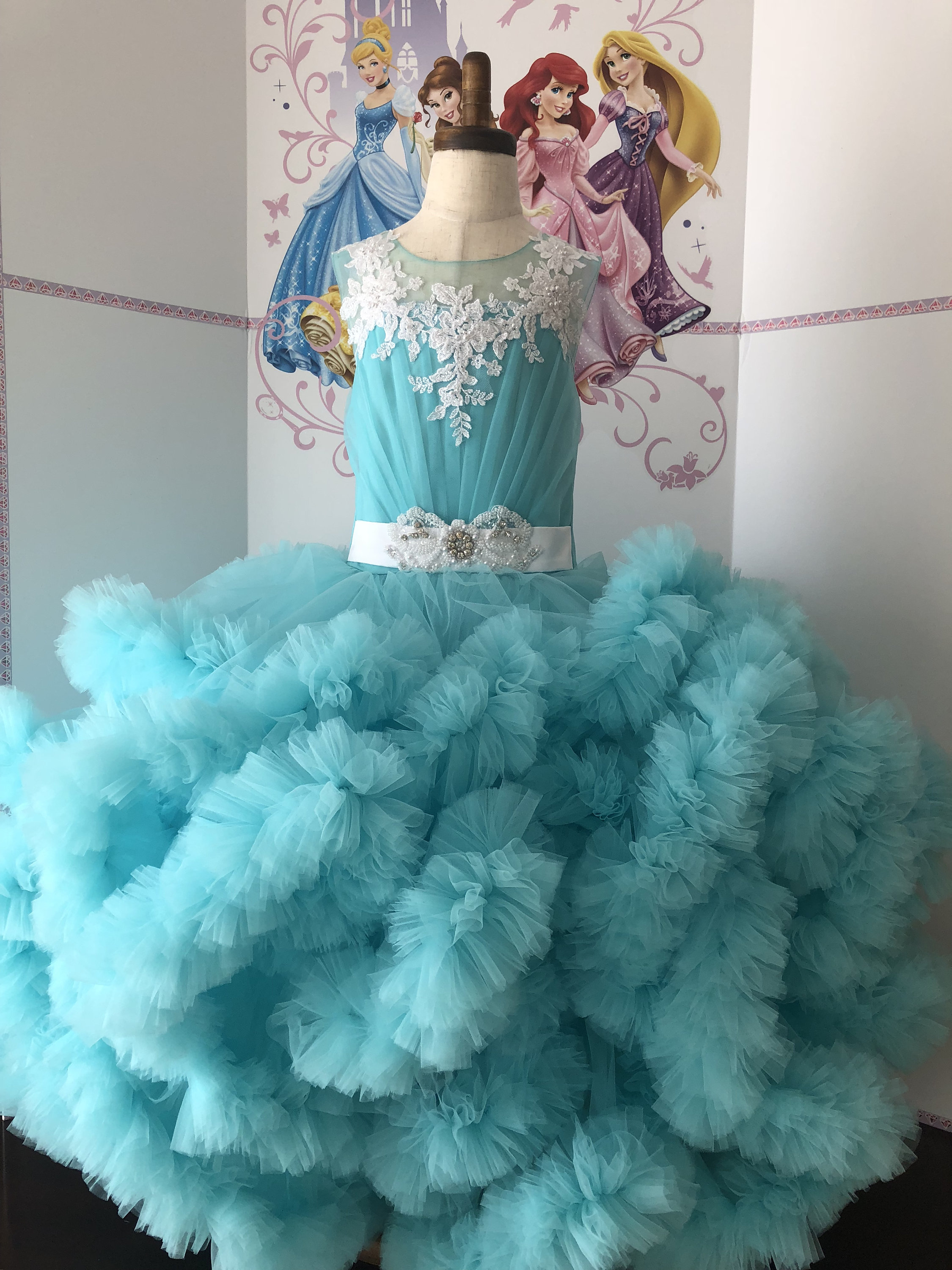 Turquoise Blue Aqua Dress Pageant Prom ...