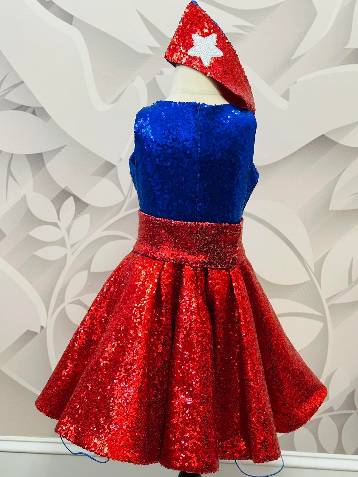 blue dress for baby girl Marc Defang 5030 Size 12 Red White & Blue Girls Pageant Fun Fashion Ca