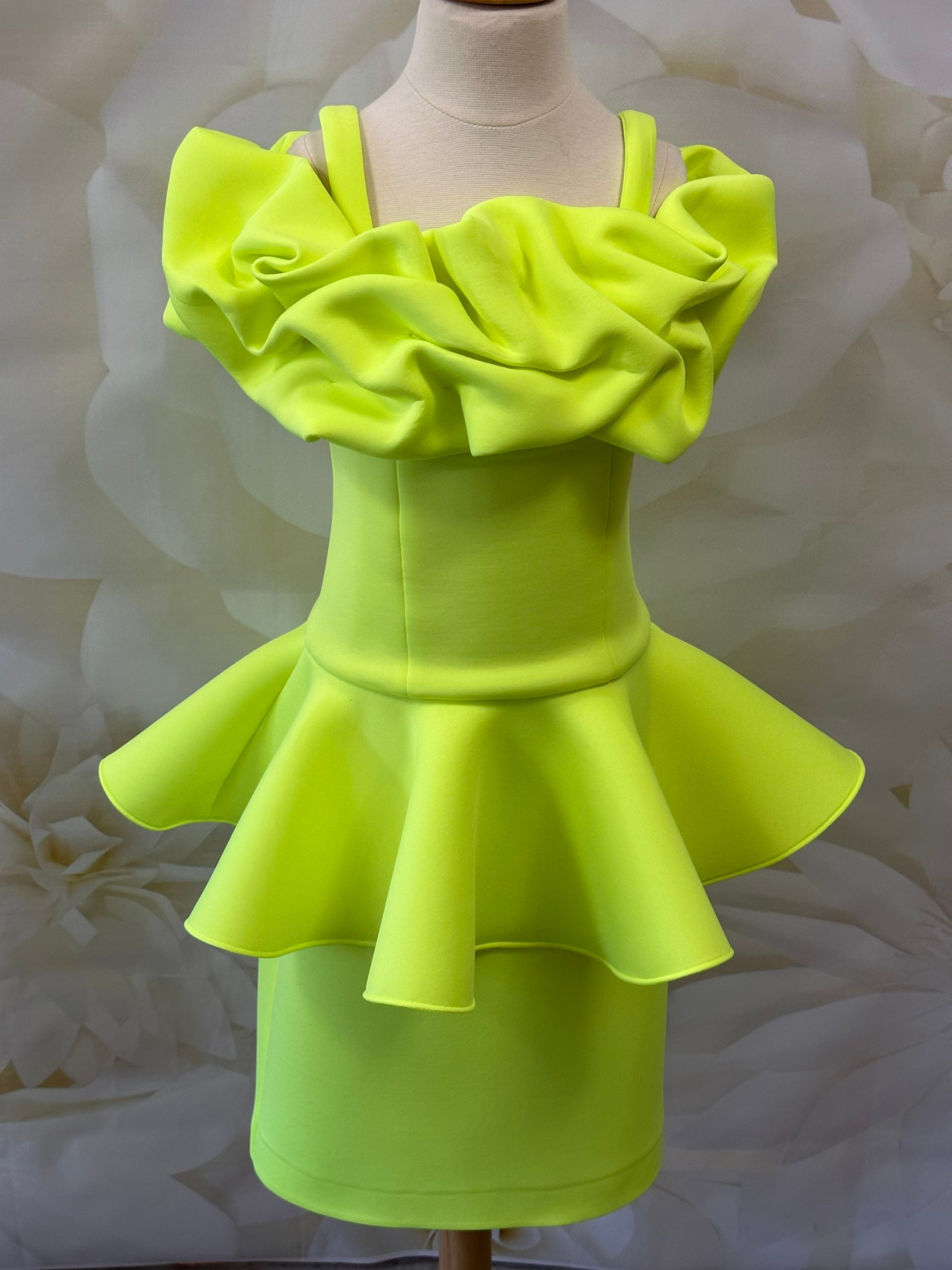 Waist Twisted Peplum Scuba Big Size Dress - Mustard - Wholesale Womens  Clothing Vendors For Boutiques