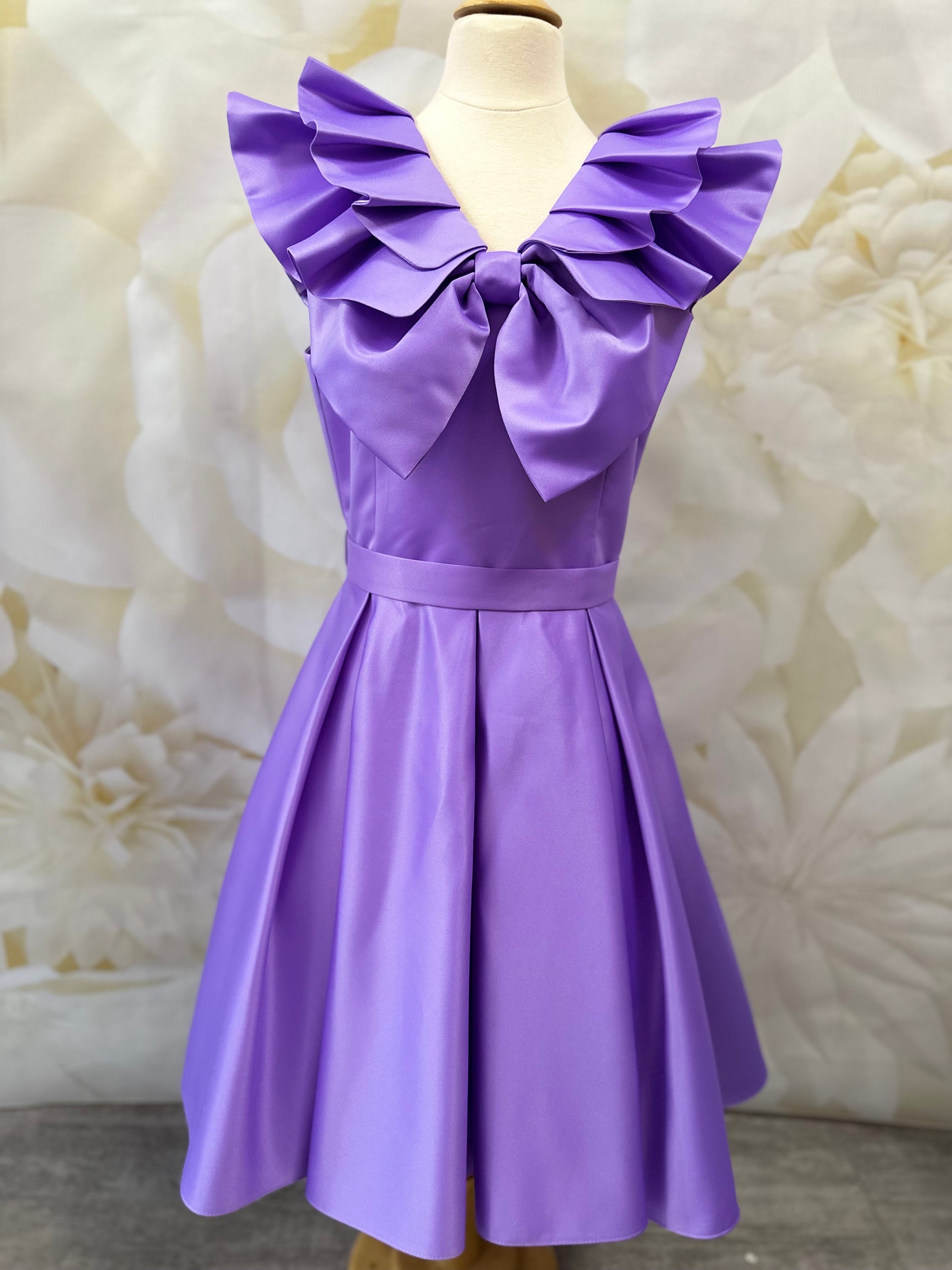Lilac Peplum Dress - Etsy