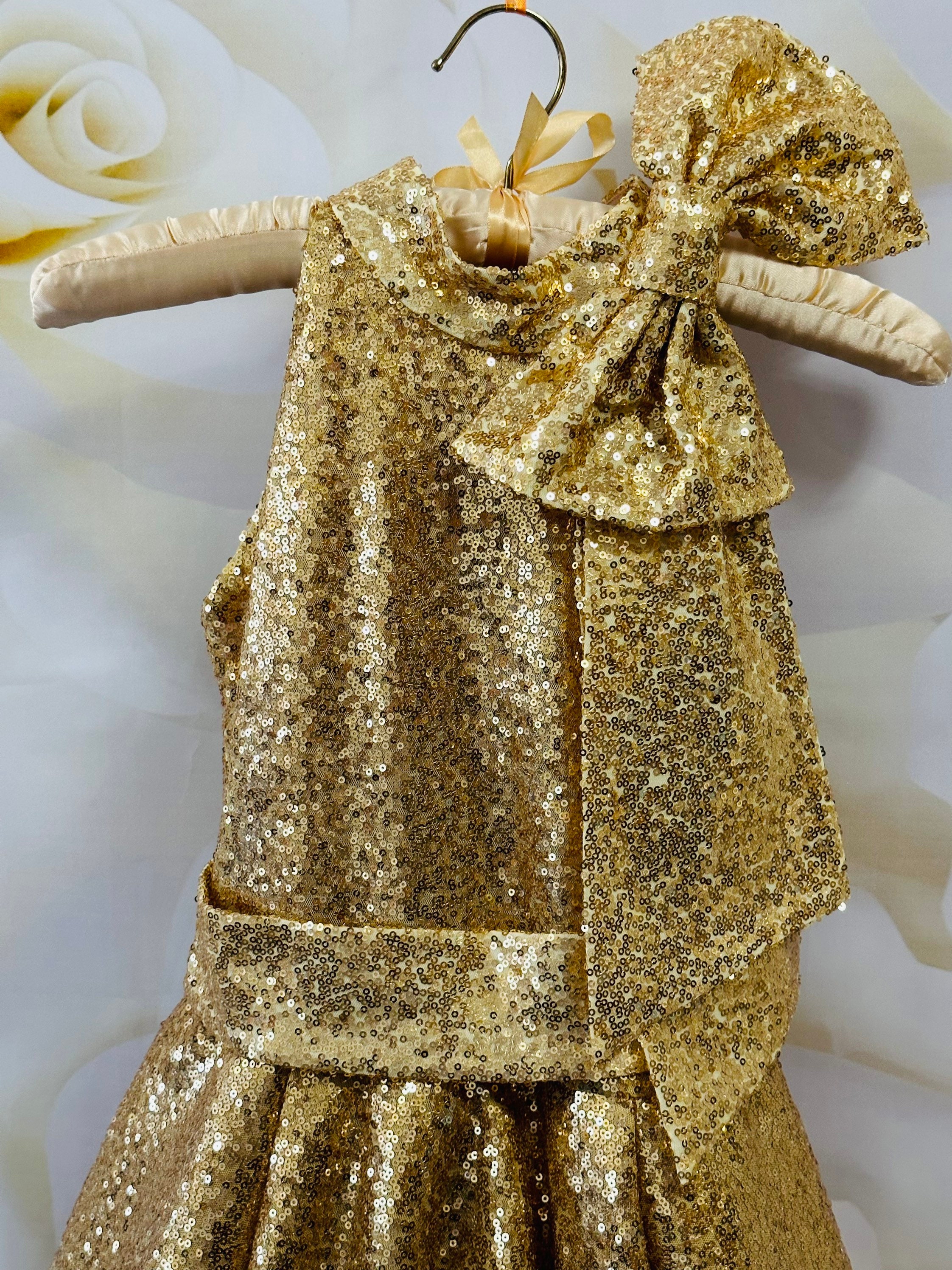 gold sequin dress girls Kids Addison Sequin Dress