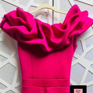 Macacão de entrevista rosa choque concurso fúcsia roupa macacão de neoprene para meninas macacão rosa divertido fashion para meninas macacão personalizado para meninas de mergulho