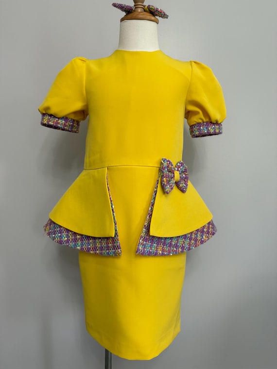 open lace back dress The Pink Peplum Tweed Jacket No Logo / L main image 0