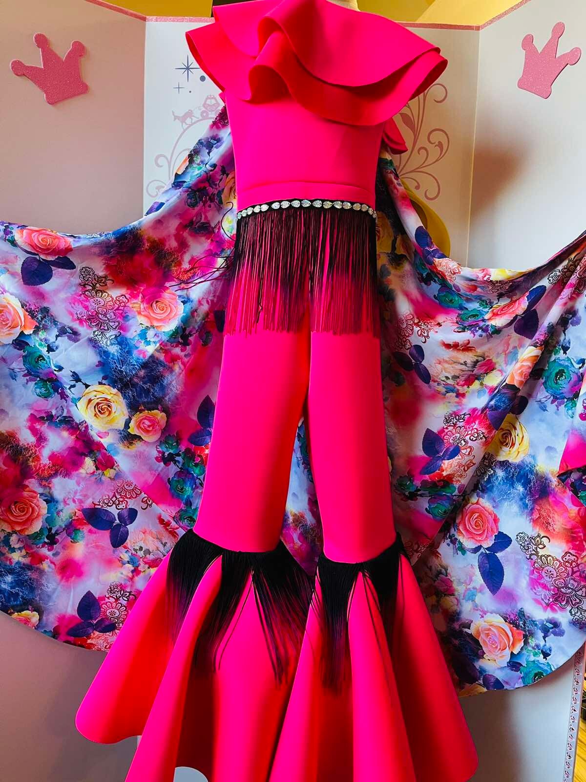 Hot pink jumpsuit Pageant Fun Fashion girls neoprene outfit Etsy