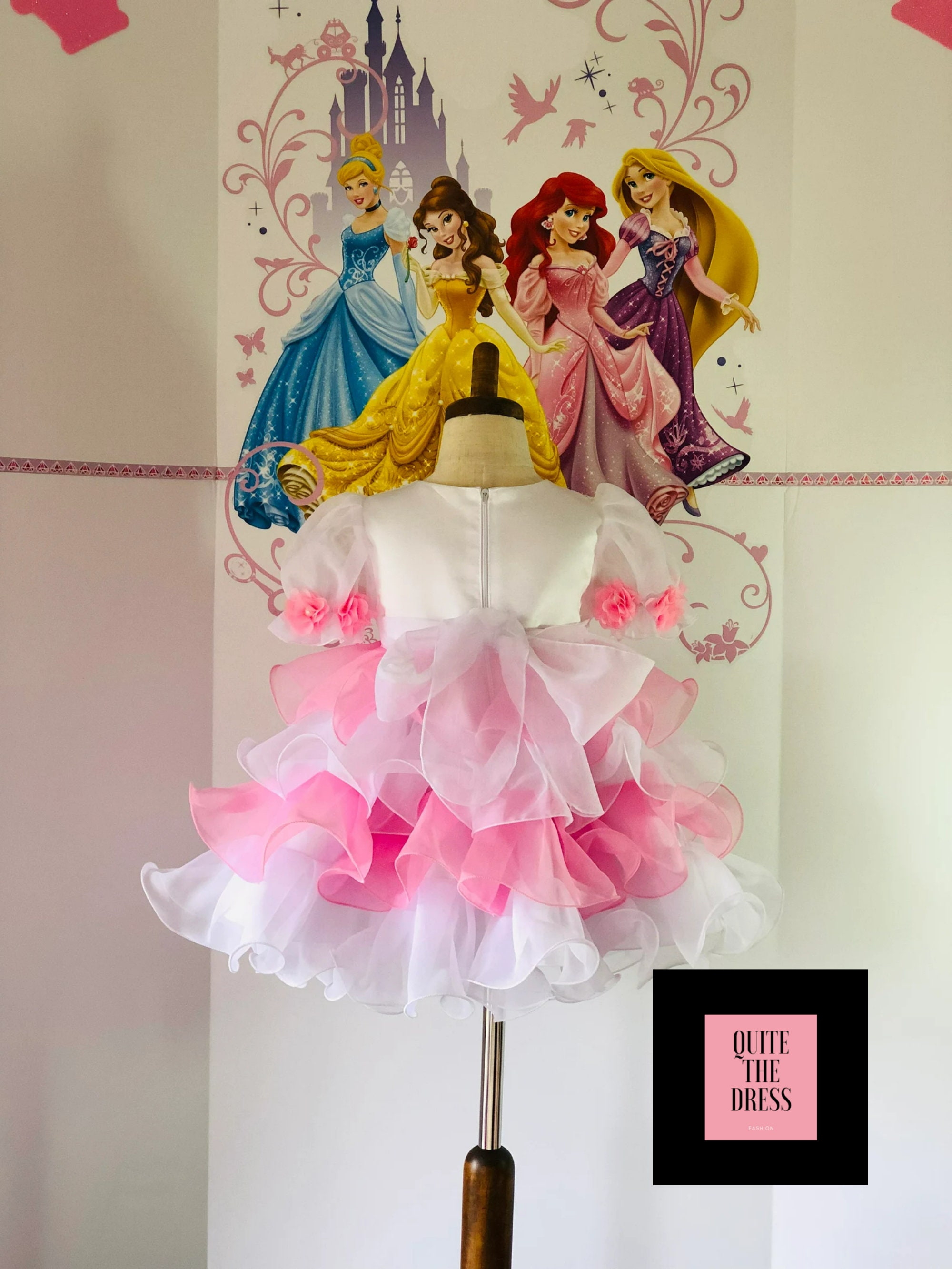 Pink White Baby Doll Dress Easter Flower Girls Dress Party - Etsy Pink White Baby Doll Dress Easter Flower Girls Dress Party - Etsy
