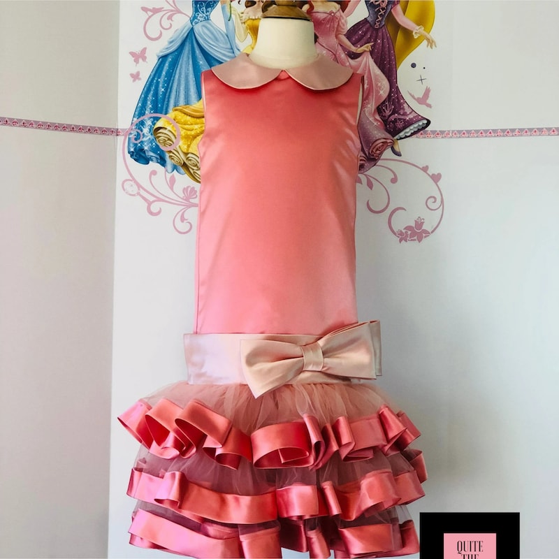 Pink/Coral Printed Dress main image 1