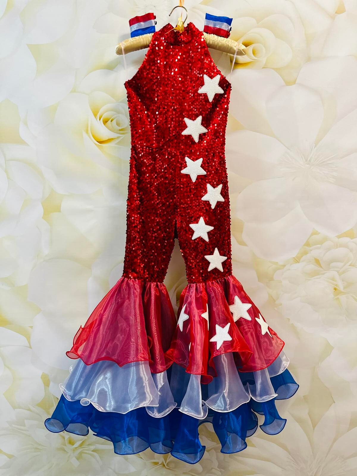 Special Occasion Red White And Blue Party Outfit United States Of America Patriotic Costume National Independence Special Occasion Red White And Blue Party Outfit United States Of America Patriotic Costume National Independence