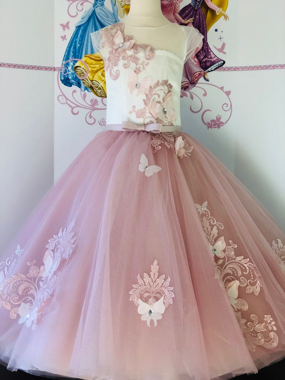 rose pink ball gown