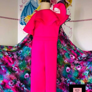 Combinaison interview rose fuchsia Tenue rose pour reconstitution historique Combinaison en néoprène pour fille