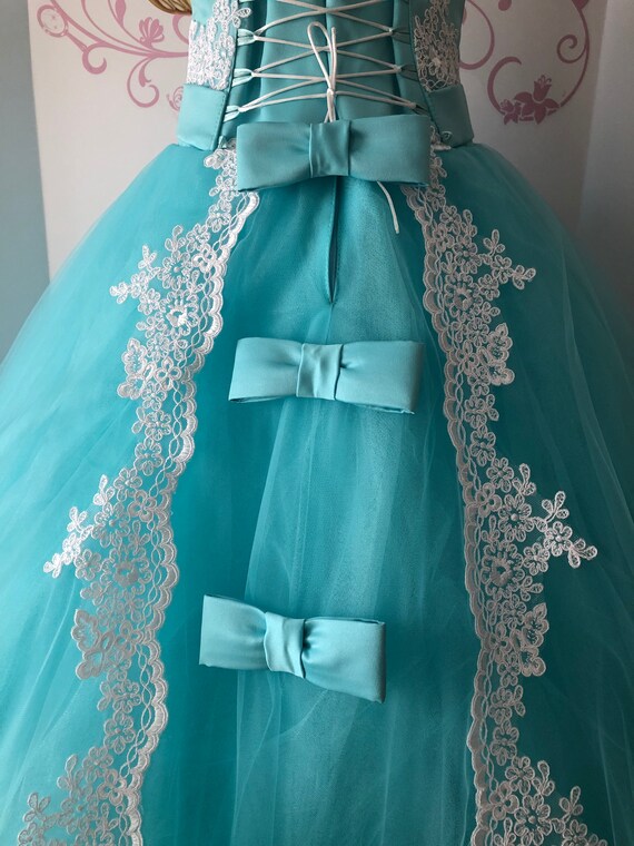 aqua blue dress for wedding sponsor