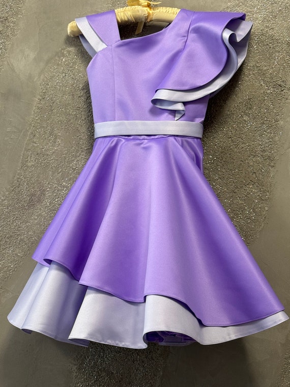 fitted lace wedding dress Lilac Lullaby Midi Dress– Teuta Matoshi main image 1