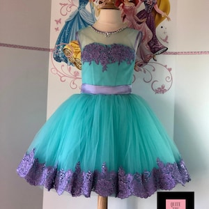 Turquoise mint cocktail dress Pageant Casual dress Interview teal dress Flower girls dress Pageant outfit  Easter purple lavender dress