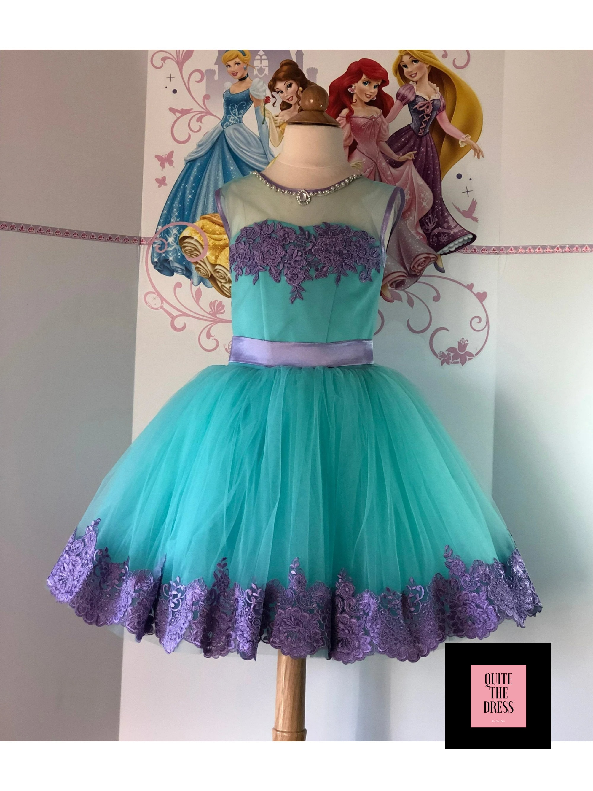 purple and teal dress Oueen Ombre Dress - Purple -Green