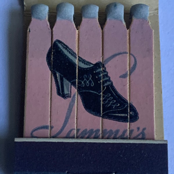 Vintage matchbook Sammy’s footwear Haverhill Massachusetts feature matches