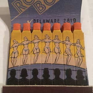 Rose Bowl All Girl Show Delaware Chicago girlie matchbook feature matches matchbooks