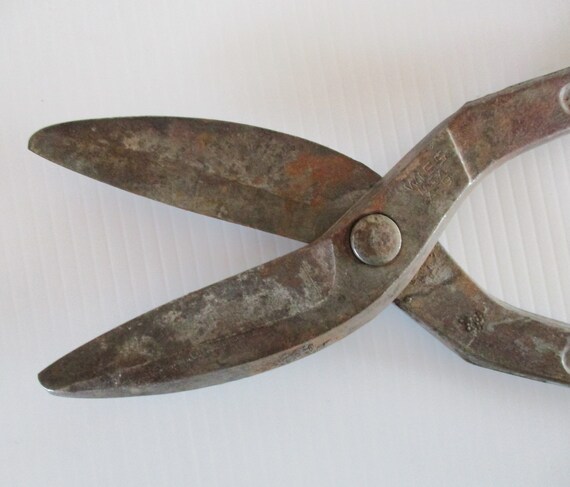 Vintage Wiss A-9 Tin Snips, Sheet Metal Shears, Made in USA 