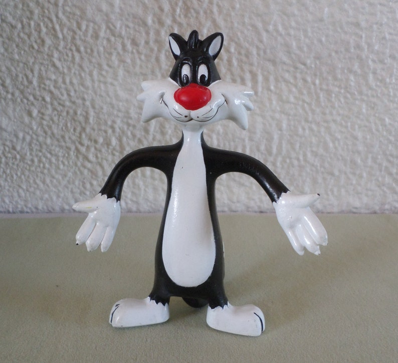 Sylvester the Cat posable figurine Vintage Warner Bros. | Etsy