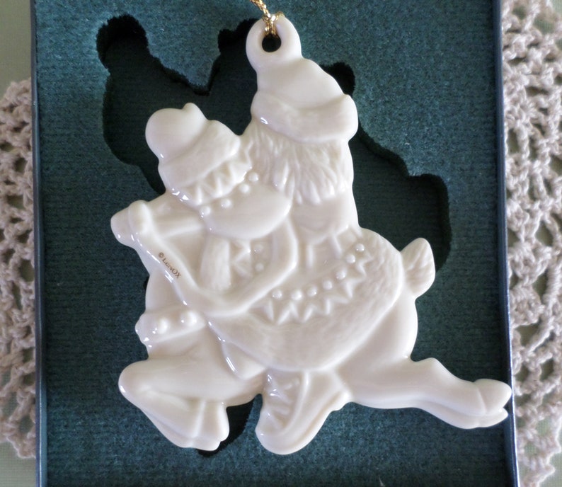 Vintage 1998 Lenox Santa Ornament collectible Christmas ornament