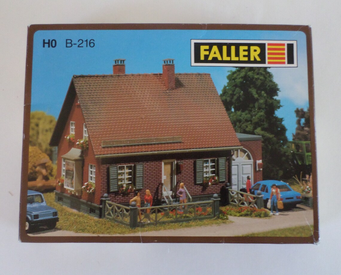 Vintage Faller Clinkerbuilt house B 216 HO scale model kit Etsy