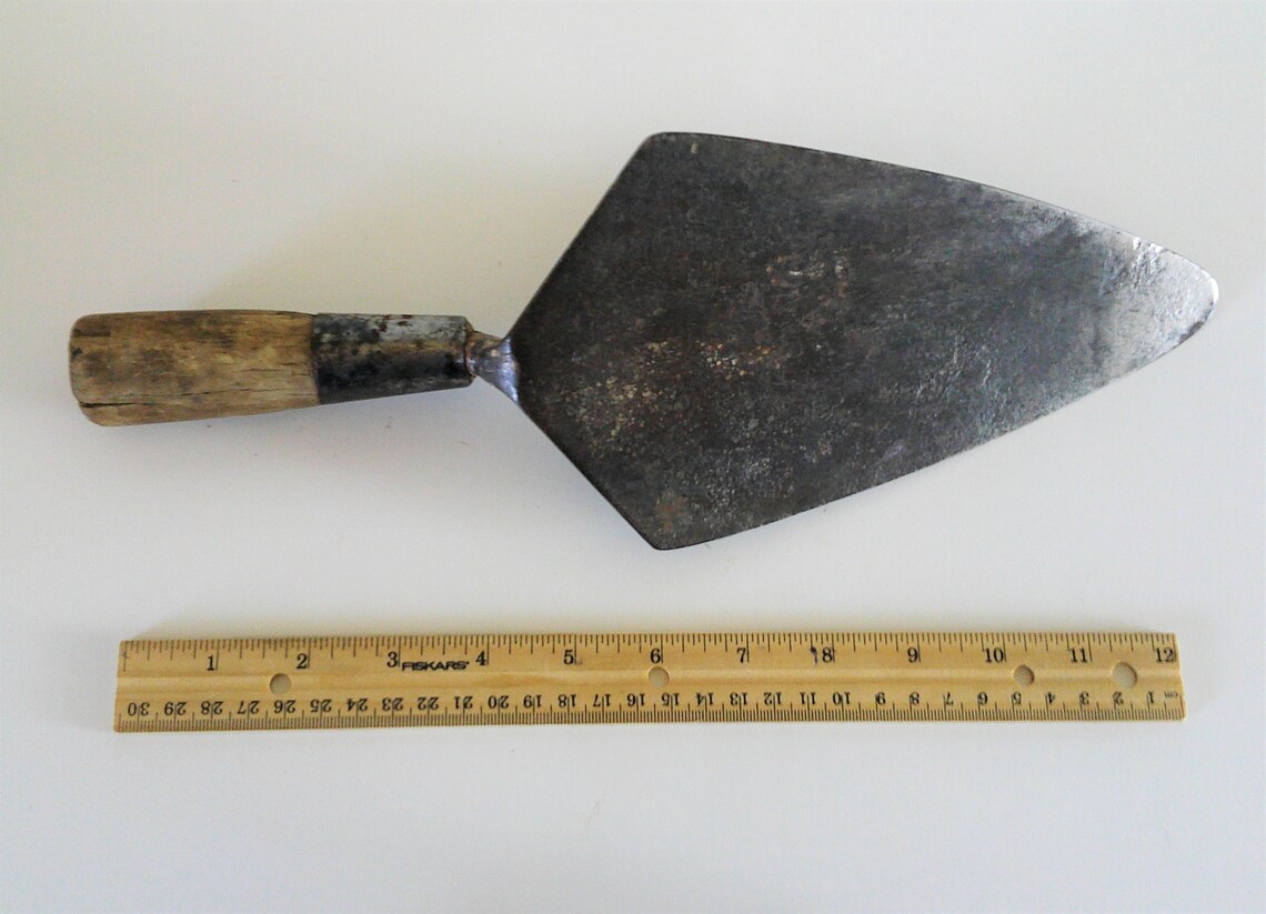 Vintage bricklayers trowel old large cement trowel Etsy